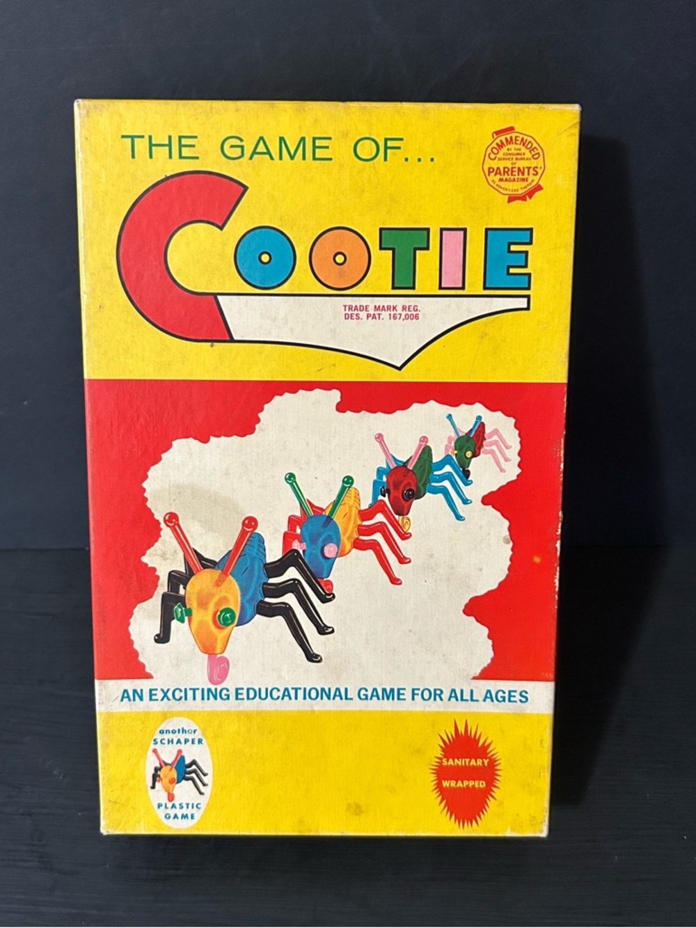 Vintage Original 1949 Cootie Game by Schaper Manufacturing